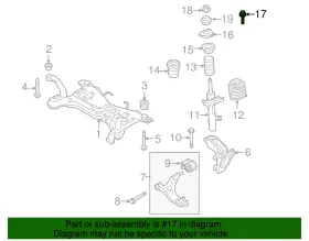 30741286 Volvo Genuine Support Brace Bolt #2
