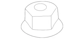 985660 Volvo Genuine 1991-2014 - Lock Nut