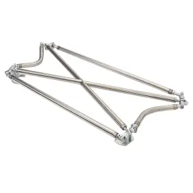 Vtm000008337 Rear Racing Cross Strut Bar Stainless Steel Fits Honda Civic 1992-1995