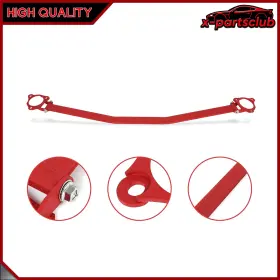 X163426p01 X-partsclub Red For 2006-2011 Honda Civic Pmt Front Upper Suspension Strut Tower Bar / Brace