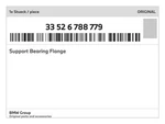 Genuine Bmw Support Bearing Flange 33-52-6-788-779 New. Fixed Price $94.59.