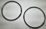 Chrome Headlight Rim Rings Pair Volkswagen Karmann Ghia 1964-1974. Fixed Price $116.44.