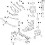 Genuine Audi Shock Mount 85E-513-353-B. Fixed Price $106.92.