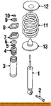 Bmw Oem 95-08 318TI Rear Suspension Shocks Components-shock Bolt 07119900402. Fixed Price $6.07.
