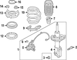 Genuine Hyundai Strut Mount 54610-IB000. Fixed Price $133.50.