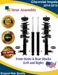 High Quality Oe Front & Rear Strut For 2014-2019 Chevy Impala Lifetime Warranty. Fixed Price $362.94.