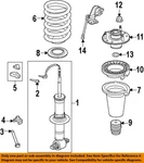 Gm Oem 15-26 Escalade Esv Front Suspension Struts Components-top Nut 11547419. Fixed Price $6.94.