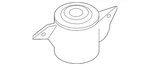 Genuine Audi Shock Mount 4M0-513-353-F. Fixed Price $115.43.