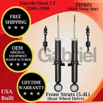 Gabriel Oem Front Strut W/ Sway Bar For 2006-2008 Lincoln Mark Lt 2WD 10 Yr War.. Fixed Price $238.45.