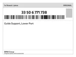 Genuine Bmw Guide Support, Lower Part 33-50-6-771-738 New. Fixed Price $21.74.