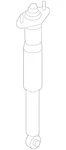 Genuine Mazda Suspension Shock Absorber EG21-28-910G. Fixed Price $117.14.