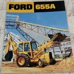 Ford 655A Tractor Loader Backhoe Sales Brochure AD-1040. Fixed Price $22.00.