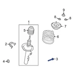 Ford Flex 2009-2012 W710396S439 Front Suspension Strut Bolt. Fixed Price $31.11.