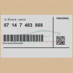 Genuine Bmw 07147483888 - Hex Bolt. Fixed Price $30.63.