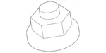 Genuine Nissan Top Nut 01223-0004U. Fixed Price $13.38.