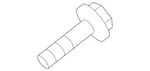 Genuine Nissan Mount Bolt 40056-CK000. Fixed Price $16.17.