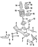 Genuine Nissan Strut Assembly Nut 54588-2Y00A. Fixed Price $7.35.