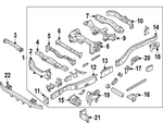 Genuine Nissan Suspension Shock Absorber Bracket 50421-7JA1A. Fixed Price $175.07.