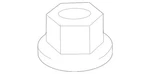 Genuine Mercedes-benz Hexagon Nut 910118-010003. Fixed Price $11.70.