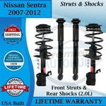 Monroe Oem Front Strut & Rear Shock For 2007-2012 Nissan Sentra 9YR Warranty. Fixed Price $370.00.
