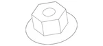 Genuine Mazda Top Nut 9YB1-01-008. Fixed Price $6.38.