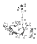 Genuine Mopar Rear Shock Mount Assembly Right 5168570AE. Fixed Price $37.55.