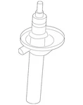 Genuine Audi Strut 8J0-413-031-S. Fixed Price $361.17.
