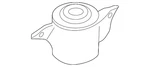 Genuine Audi Shock Mount 8W0-513-353-A. Fixed Price $55.60.