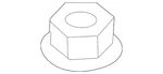 Genuine Bmw Strut Assembly Nut 33-50-6-883-897. Fixed Price $17.23.
