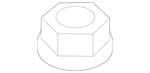 Genuine Mercedes-benz Nut With Clamping Piece 004-990-73-50. Fixed Price $7.24.