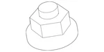 Genuine Nissan Top Nut 01223-0004U. Fixed Price $5.19.