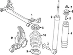 Genuine Nissan Suspension Shock Absorber Bushing 56217-7LF0A. Fixed Price $11.83.