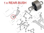 For Jeep Dodge 2007- Rear Axle Lower Trailing Arm Front Bushing. Fixed Price $44.26.
