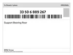 Genuine Bmw Support Bearing Rear 33-50-6-889-267 New. Fixed Price $94.59.