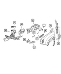 Genuine Mopar Shock Tower Cap Right 68243846AA. Fixed Price $133.34.