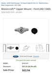Genuine Motorcraft Suspension Shock Absorber Mount AD-1260. Fixed Price $50.00.