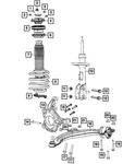 Genuine Mopar Suspension Strut Cap 68297682AB. Fixed Price $22.31.