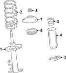 Genuine Nissan Suspension Strut Mount 54320-7BA0B. Fixed Price $57.26.