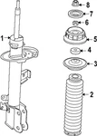 Genuine Nissan Suspension Strut Mount Nut 01221-A2011. Fixed Price $6.02.
