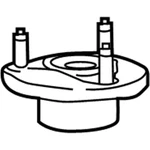 New Genuine Mercedes-benz Support Bearing 2053200073 / 205-320-00-73 Oem. Fixed Price $153.43.