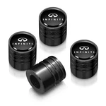 For Infiniti Logo Black On Aluminum Cylinder-style Tire Valve Stem Caps. Fixed Price $22.99.