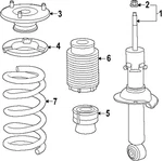Genuine Nissan Strut Mount 54320-7JA0A. Fixed Price $192.66.