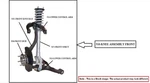 Left Front Suspension Knee Assembly Oem 23-25 Mitsubishi Outlander. Fixed Price $255.00.