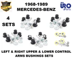 Suspension Lower & Upper Control Arm Bushings Set X4 For Mercedes W114, R107. Fixed Price $243.33.