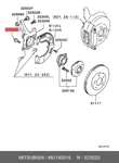 Genuine Oe Bolt Metal MU140016 For Mitsubishi MU14-0016. Fixed Price $7.87.