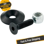 Allstar Performance ALL18633-50 Countersunk Bolts 1/4IN W/ 1IN Washer Black 50PK. Fixed Price $95.00.