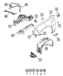 Genuine Mopar Shock Tower Brace 68597553AB. Fixed Price $117.82.