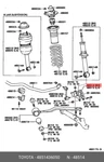 Oe Bracket, Front Shock Absorber, Lower Right, 4851436050 For Toyota 48514-36050. Fixed Price $16.90.