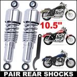 Pair 10.5" 267MM Rear Absorber Shocks Lowering For Harley Xl Dyna Wide Glide Us. Fixed Price $48.95.