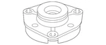 Genuine Volkswagen Strut Mount 1EA-412-331-B. Fixed Price $22.71.